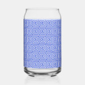 Grec Meander Key Blue, Votre Nom, Personnaliser (Gauche)