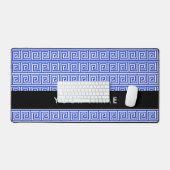 Grec Meander Key Blue, Votre Nom, Personnaliser (Clavier et souris)
