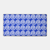 Grec Meander Key Waves Motif Bleu (Recto)
