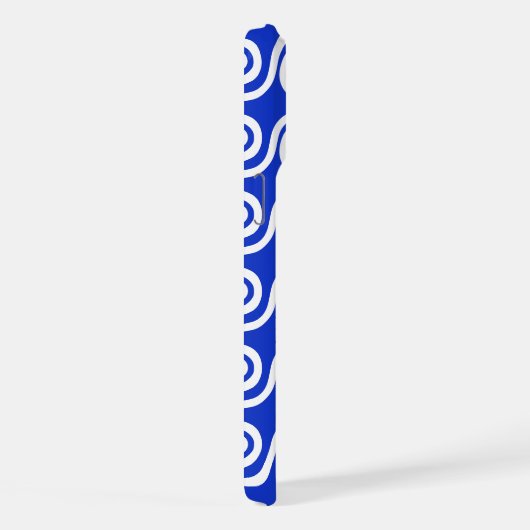 Grec Meander Key Waves Motif Bleu (Côté droit)