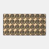 Grec Meander Key Waves Motif Brown (Recto)