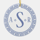 Grec Monogramme ornement de Noël (Devant)
