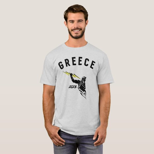 Grèce 2023 Tshirt de vacances (Zeus) (Devant entier)