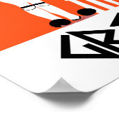 Grèce, affiche de voyage de style vintage (Coin)