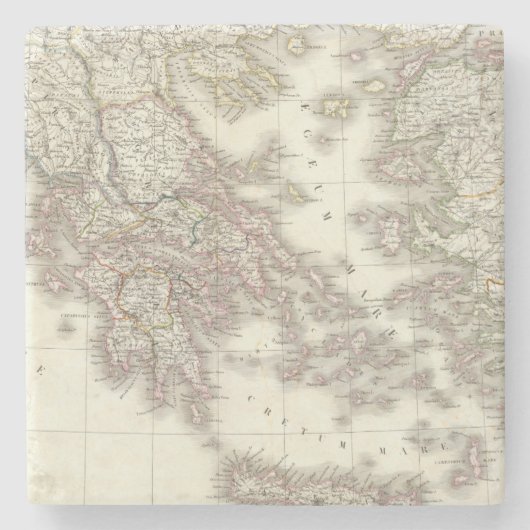 Grece ancienne - Oude Griekenland Stenen Onderzetter (Voorkant)