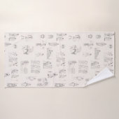 Grèce antique Classique Histoire grecque Motif (Serviette de bain)