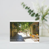 Grèce Corfou Street, Carte postale (Debout devant)