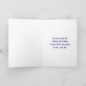 Grèce drapeau joyeux cartes (Intérieur)