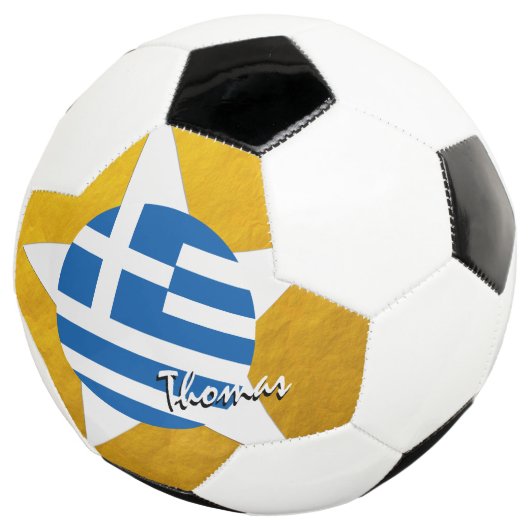 Grèce Football & Gold drapeau grec (3/4)