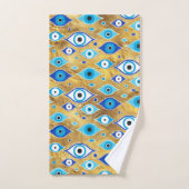 Grèce Mati Mataki - motif des yeux malveillants de (Serviette à main)