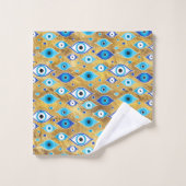 Grèce Mati Mataki - motif des yeux malveillants de (Gant de toilette)