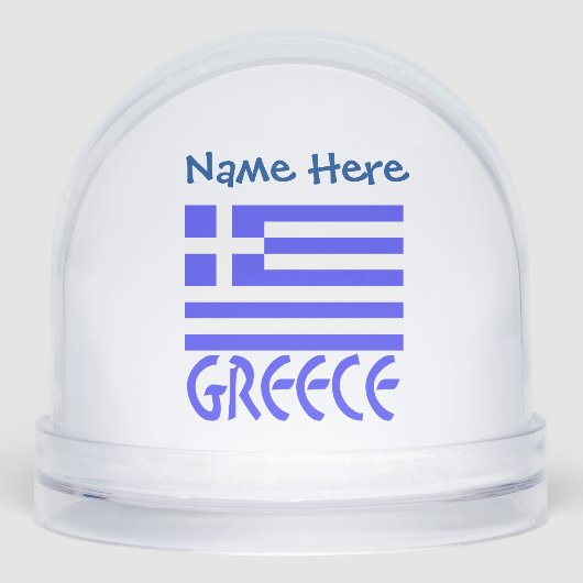 Grèce Pavillon grec bleu Personnalisé (Avant)