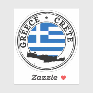 Grèce Sticker Drapeau Rond Pour Portable Book...