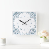 Grecian Mediterranean Decorative Vierkante Klok (Huis)