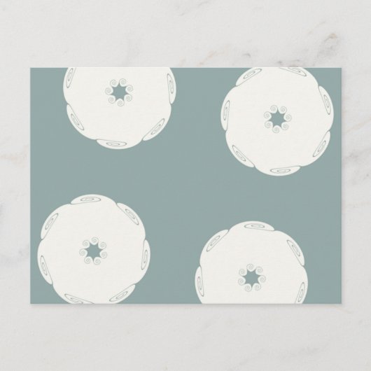 Grecian Spiral Circle Waves Briefkaart (Voorkant)