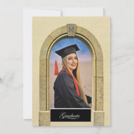 Greco-Roman Arch photo design Grad Announcement Aankondiging