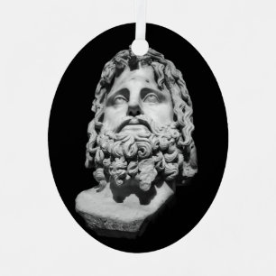 Greco Roman Bust Metalen Ornament
