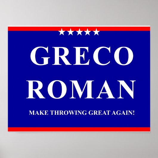 Greco Roman Poster (Voorkant)