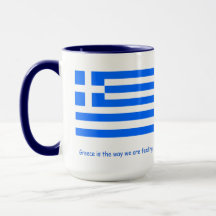 Grecs amoureux et tasse patriotique Combo Mug, 15 