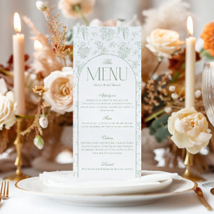 Gree Toile Floral  Vrijgezellenfeest Welkom Menu