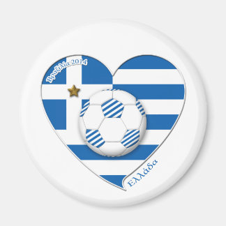 Greece " ΕΛΛΆΔΑ" Soccer Team. Fútbol Grecia 2014 Magneet