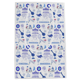 Greece Blue and White Medium Cadeauzakje