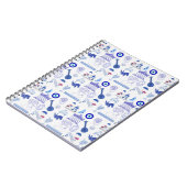 Greece Blue and White Notitieboek (Linkerzijde)