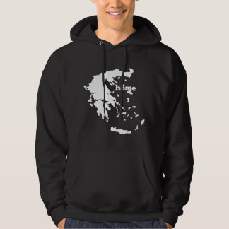Greece Home Greek Map Flag Home Country Pride  Hoodie