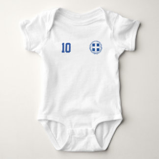 Greece Soccer/Football Custom Name & Number Romper
