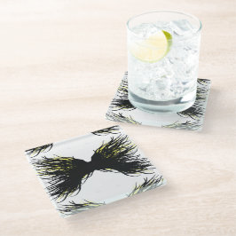 Greed Abstract 7 Deadly Sins Alcohol Ink Art Glazen Onderzetter