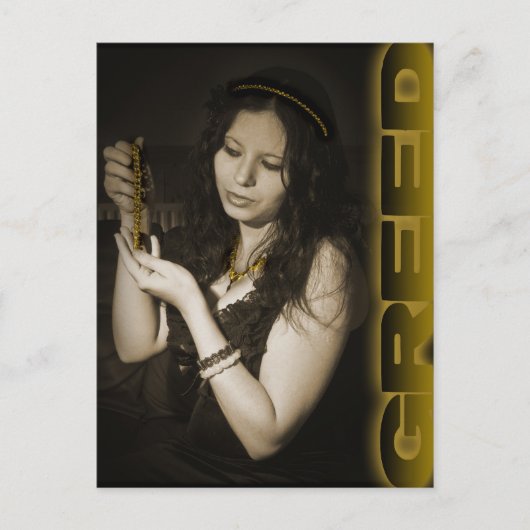 Greed Briefkaart (Voorkant)