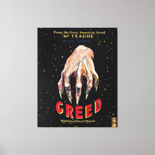 Greed, film poster 1924 canvasafdruk canvas afdruk
