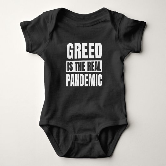 Greed is de echte pandemie romper (Voorkant)