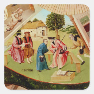 Greed Vierkante Sticker