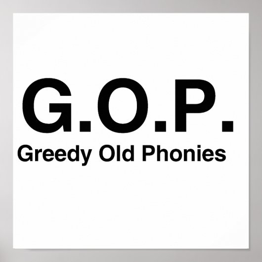 Greedy Old Phonies.png Poster (Voorkant)