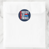Greedy Old Pricks Funny Anti GOP Ronde Sticker (Tas)