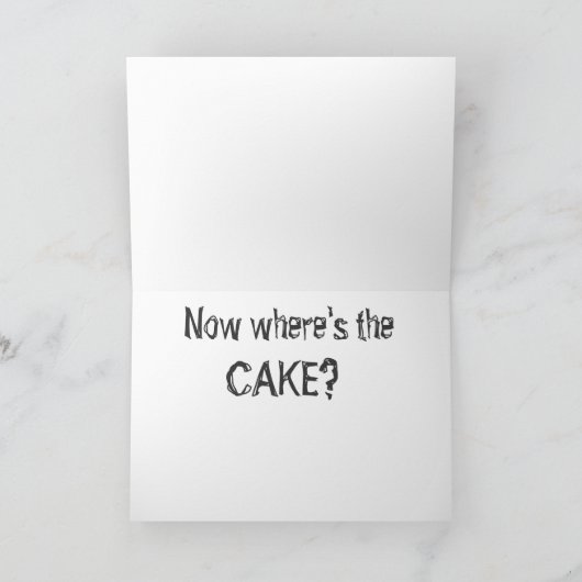 Greedy pig Verjaardag Kaart (Binnen)