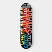 GREEDY SAVAGE JMT 7 3/4" Skateboard Deck (Voorkant)