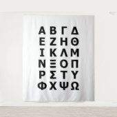 Greek Alphabet Wandkleed (Voorkant)