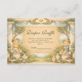 Greek Coastal Columns Diapper Raffle Informatiekaartje (Voorkant)