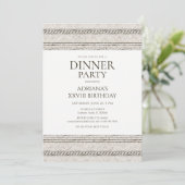 Greek dinner party Invitation with stone elements (Debout devant)