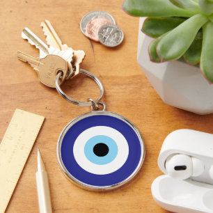 Greek Evil Eye Blue Mati symbool sleutelhanger cad