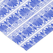 Greek Fret Arabesque blauw, Jouw naam, personalise Tafelkleed (Gekanteld)