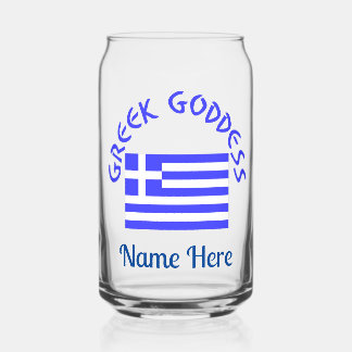 Greek Goddess and Flag of Greece Personalized 