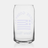 Greek Goddess and Flag of Greece Personalized  Blikvorm Glas (Achterkant)