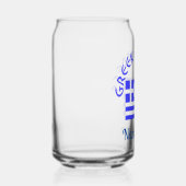 Greek Goddess and Flag of Greece Personalized  Blikvorm Glas (Rechts)