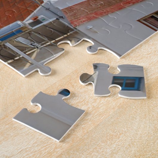 Greek Island Symi View Jigsaw Puzzle Legpuzzel (Zijkant)