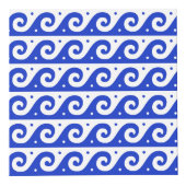 Greek Meander Key, Wave Key, Blauw, Jouw naam Kubus (Rechts)