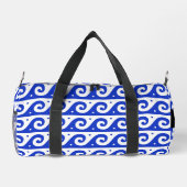 Greek Meander Key, Wave Key, Blauw, Jouw naam Plunjezak (Achterkant)