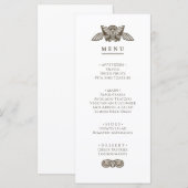 Greek menu party table Sign with stone elements (Devant / Derrière)